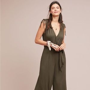 Anthropologie Moulinette Soeurs Alisande Jumpsuit in Moss